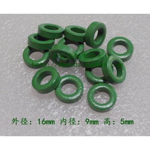 Green Magnetic Ring Ferrite Core 16*9*5 Filter Anti-interference Common Mode Winding Inductance Magnetic Ring