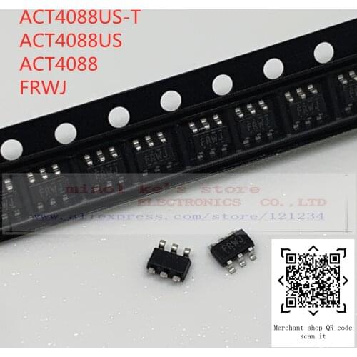 [ 10pcs ]100%New original: ACT4088US-T ACT4088US ACT4088 FRWJ - IC REG BUCK ADJ 1.5A SOT23-6 DC-DC converter