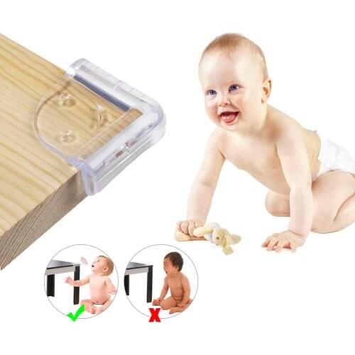 10Pcs Baby Silicone Safety Protector Table Corner Protection from Children Anticollision Edge Corners Guards Cover For Kids