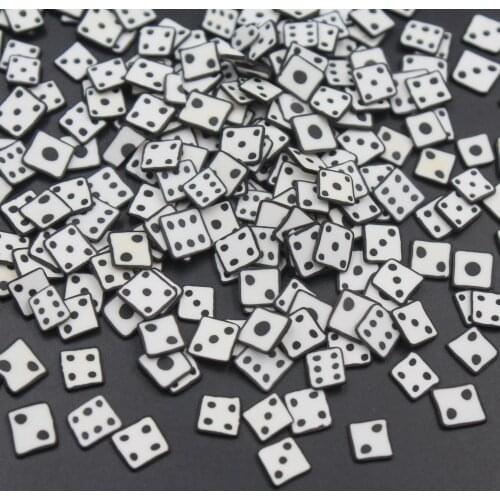 100g/lot Polymer Clay Dice slices Sice Sprinkles Domino Soft Pottery for Toys Decoration DIY Crafts Filler Accessories