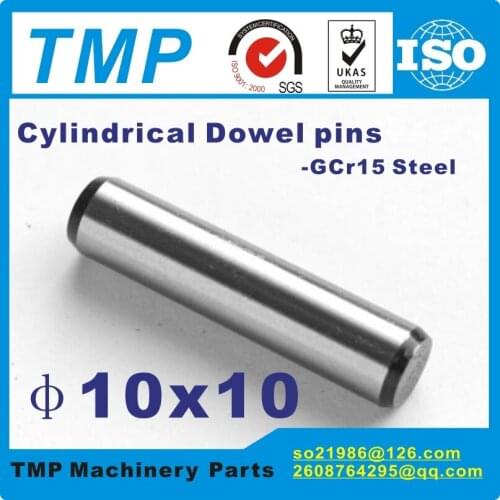 2 pieces/Lot 10x10mm Locating Pins/Dowel pins/10mm Cylindrical position pins-TLANMP Material:Steel GCr15