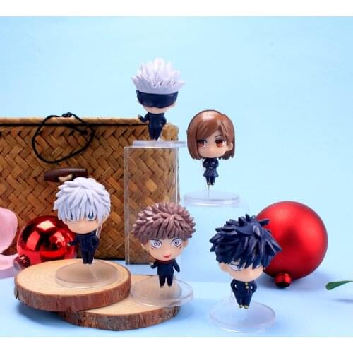 5pcs/set Japanese Anime Jujutsu Kaisen Action Figure Toys Yuji Itadori Fushiguro Megumi Gojo Satoru Kugisaki Nobara Dolls