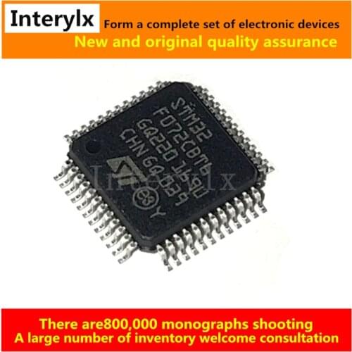 5PCS 100% New and original STM32F072CBT6 STM32F072C8T6 STM32F072RBT6 STM32F072R8T6 STM32F072V8T6 LQFP48 LQFP64 LQFP100