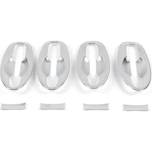 8PCS for Nissan Navara NP300 2015-2020 Car Outer Door Handle Bowl Cover Trim Frame Decoration Sticker Accessories,Chrome