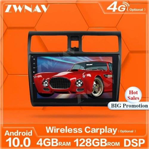 Wireless Carplay Android 10 Screen Multimedia Player For Suzuki Swift 2005 2006 2007-2010 GPS Navi Audio Radio Stereo Head Unit