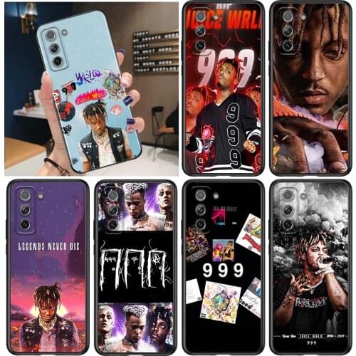 Rap Juice Wrld And Hip Hop for Samsung Galaxy S21 Ultra Plus Note 20 10 9 8 S10 S9 S8 S7 S6 Edge Plus Black Phone Case
