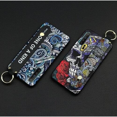 Lanyard Phone Case For OPPO Realme X2/Realme XT Shockproof Case Graffiti Painted Phone Design Case Series Fashion