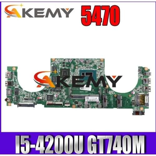 DAJW8CMB8E1 14-5470 Laptop motherboard For DELL Vostro 5470 original mainboard I5-4200U GT740M