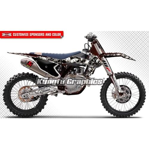 KUNGFU GRAPHICS Waterproof Stickers Dirt Bike Racing Decal Decor for 125 150 250 350 450 SX SXF SX-F XCF XC-F 2016 2017 2018