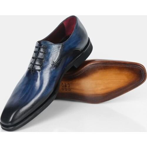 Modern Comfortable Stylish Four Season Mens Shoes Hand Painted Personalized 100% Genuine Leather