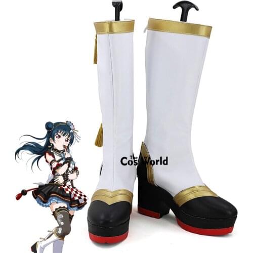 LoveLive!Sunshine!! Aqours New Year Awaken Tsushima Yoshiko Anime Customize Cosplay Shoes Boots