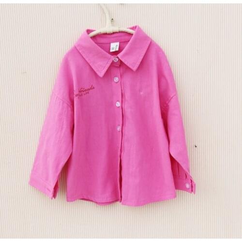 2020 Autumn Toddler Girl Clothes Child Shirts For Teenage Girls Blouse Children Clothes Kids Blouse Casual Cotton Blusas 2T-16Y