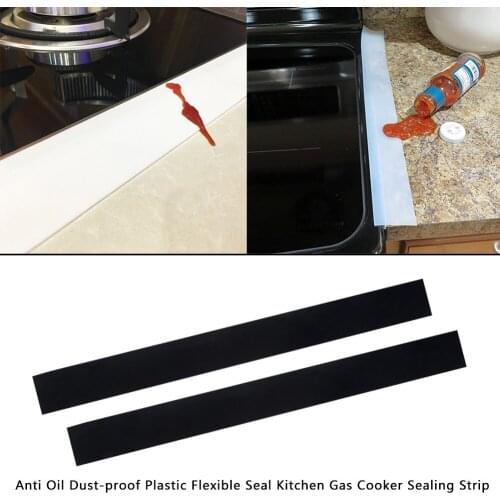 Distinctive Flexible Stove Counter Gap Cover Silicone Rubber Kitchen Oil-gas Slit Filler Heat Resistant Mat Oil Dust Water Seal