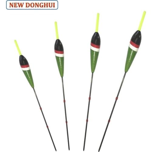 Newdonghui Freshwate Fishing Float Set Wood Float Assorted Sizes 0.5G 1G 2G 3G Bobber Fishing Accessory 12pcs/pack 40002