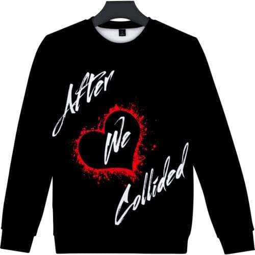After We Collided Sweatshirt 3D O-Neck Men/Women Long Sleeve Harajuku Unisex Streetwear Romantic Movie After Clothes Plus Size