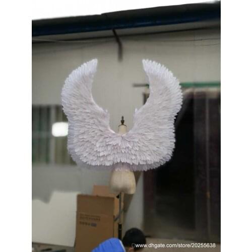 High quality beautiful white angel wings nice fairy wings creative Magazine shooting props Wedding decorations Cosplay costume