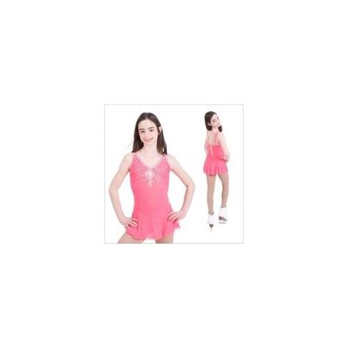 Adult Small 8 Ice Figure Flapper Skating dress/Dance leotard Baton Twirl Costume