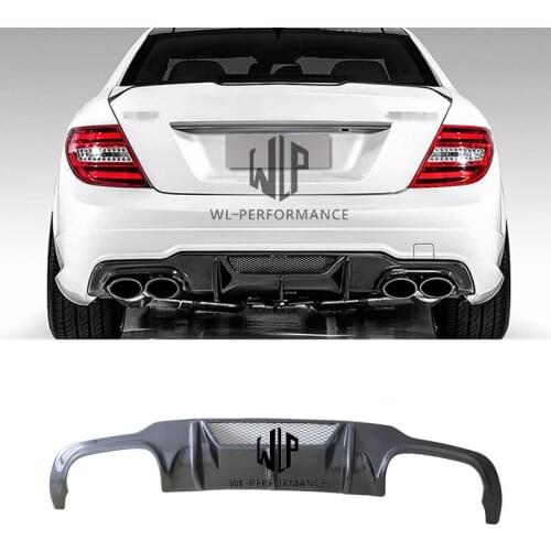 W204 V Style Carbon Fiber Rear Lip Diffuser Car Styling For Mercedes-Benz C Class W204 AMG V Style Car Body Kit 2007-2011