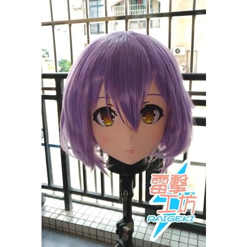 X-KM214)Quality Handmade Female/Girl Resin Japanese Cartoon Character Animego Cosplay Kigurumi Mask Crossdresser