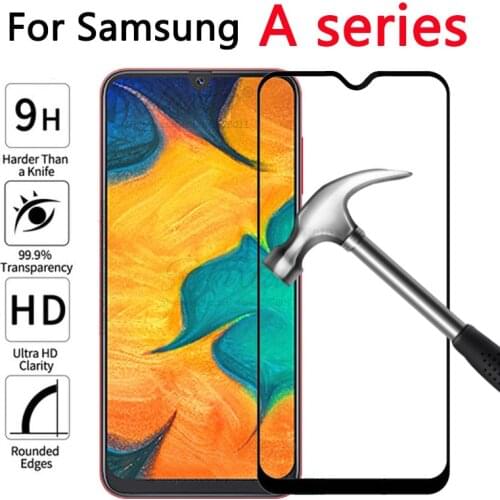 Tempered Glass For Samsung Galaxy A20 A30 A40 A50 protective Glass on the For Samsung A 20 30 40 50 A305F A405F A505F front film