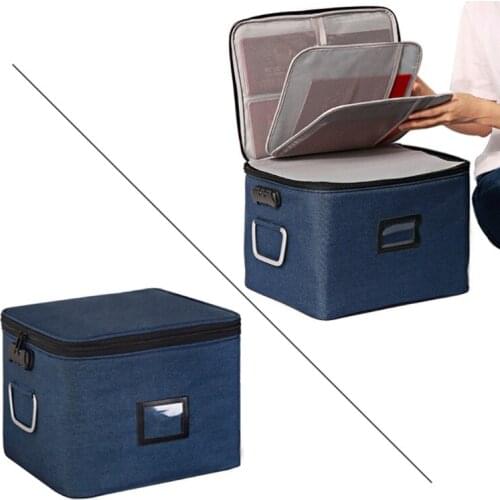 1 Pc Multi-layer Document Organizer Portable Password Files Bag Briefcase Large Capacity Storage Case Travel