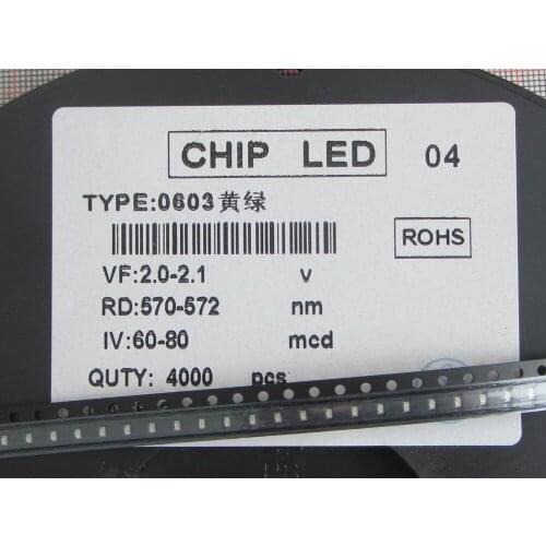 100pcs yello SMD Highlight yellow light-emitting diode SMD light-emitting diode