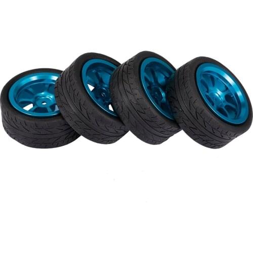 4PCS TPOWER Tire Wheel with Hub for WLtoys A959 A949 A969 A979 K929-B 1/18 RC Off-road Car Parts Accessories