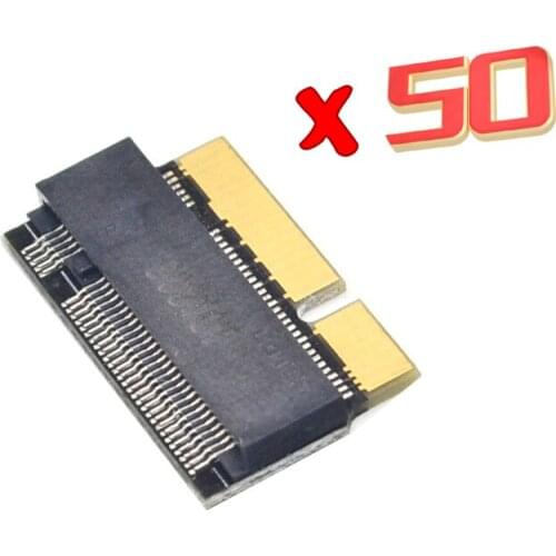 50pcs M2 SSD Adapter for Macbook 2012 M.2 NGFF M Key SSD for MacBook Pro Retina 2012 A1398 A1425 Adapter Connector Convert Cards