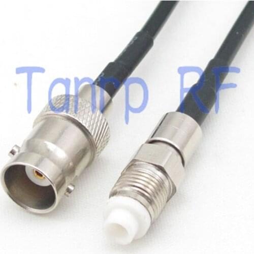 6in BNC female jack to FME female jack RF connector adapter 15CM Pigtail coaxial jumper cable RG174 extension