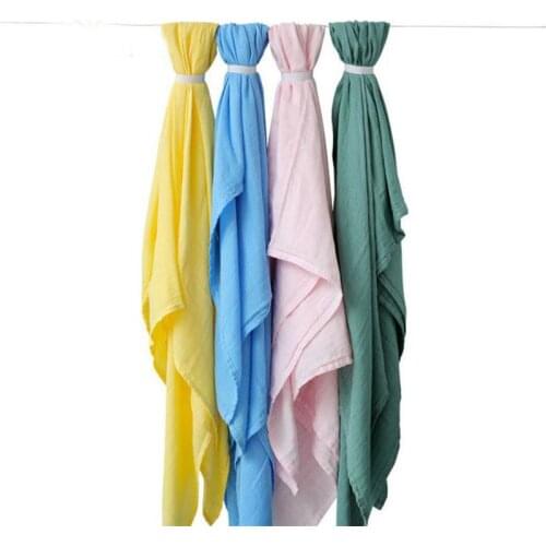 120*120 bamboo cotton blanket swaddle solid color muslin cotton swaddle for baby newborn plain color blanket swaddle wrap