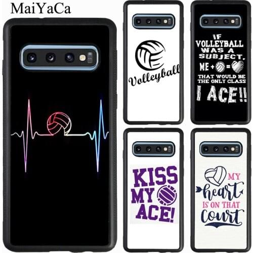 Volleyball Sports Case For Samsung Galaxy S20 Plus S10 S9 Note 20 Ultra A51 A71 A31 A21S A20e A40 A50 A70 M31