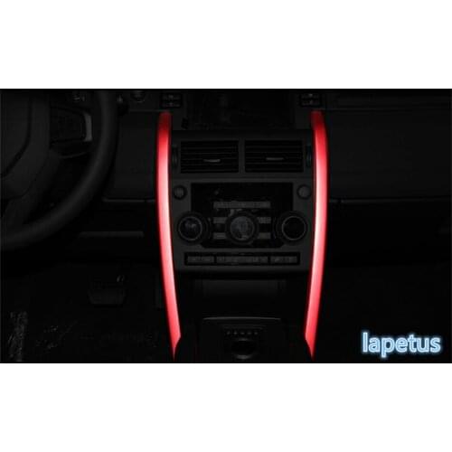 Lapetus Central Control Decoration Strip Cover Trim 2 Color Fit For Land Rover Discovery Sport 2015 2016 2017 2018 2019 / Metal