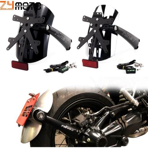 For BMW R NINE T R NINET R9T Scrambler RACER PURE SPORT 2013 - 2021 2020 Rear Fender Bracket mudguard with LED License plate