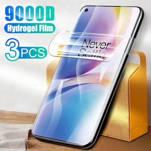 3pcs clear full cover hydrogel film for oneplus nord2 film soft screen protector film not tempered glass one plus nord 2 5g 2021