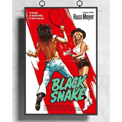 L422 BLACK SNAKE Movie Russ Meyer Silk Fabric Poster Art Decor Indoor Painting Gift