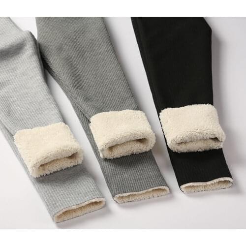 2021 New Leopard Grils Pants Children Winter Thick Warm Trousers Girls Leggings Warm Elastic Waist Cotton Leggings Girl Pants