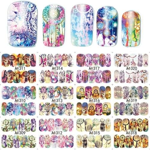 1 Big Sheet Nail Stickers Set Mixed Geometric Sexy Girl Nail Art Water Transfer Decals Tattoos Sliders Manicure