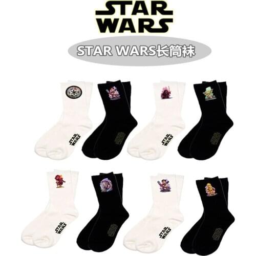 Star Wars Movie tube socks Master Yoda Cosplay Socks Wookiee Jedi Knight Novelty Mens Womens Socks casual Spring Autumn Winter
