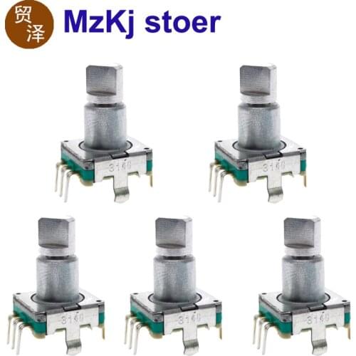 5PCS ALPS HOT NEW Encoder Push On Switch EC11 13.5MM Positioning number 30 Pulse number 15