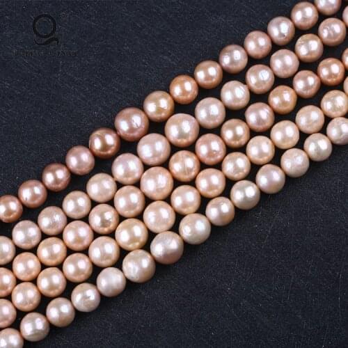 Wholesale Real Natural AA 12-16mm Near Round Edison Freshwater Pearl Baroque Pearl loose Strand