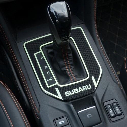 Car Shift Anti-skid Pad Trim for Subaru Xv 2018 2019 2020 2021 Gear Shift Panel Cover Sticker Interior styling