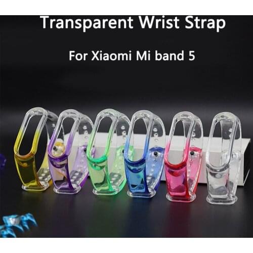 Colorful Buckle Wrist TPU Strap For Xiaomi Mi Band 5 Watchband Replacement Sport Strap Bracelet For Xiaomi 5 Wirstband Belt