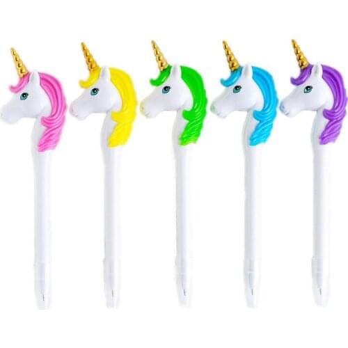 1Pcs New Kawaii Dream Unicorn Ballpoint Pen Animal School Office Supply Gift Stationery Rollerball Pens Papelaria Escolar