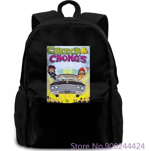 Cheech & Chong Up In Smoke Hands Prin on Sale New women men backpack laptop travel school adult student