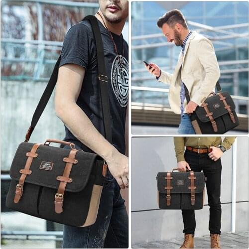Male Travel Handbag Bolso Hombre Men Messenger Bags Canvas Shoulder Bag Vintage Briefcase Business Crossbody Bag