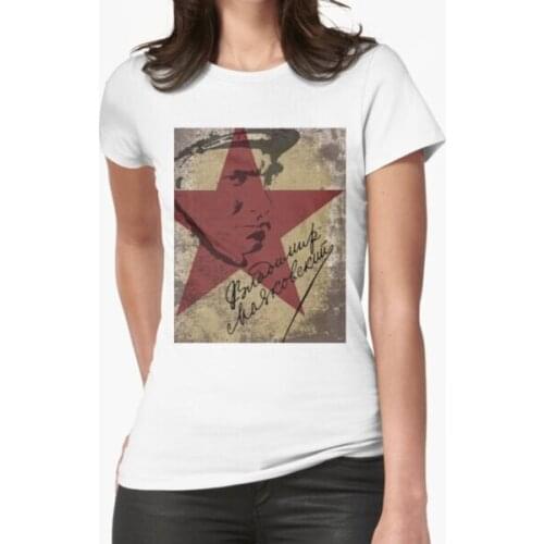 Vladimir Mayakovsky Signature Art T-Shirt Print Top