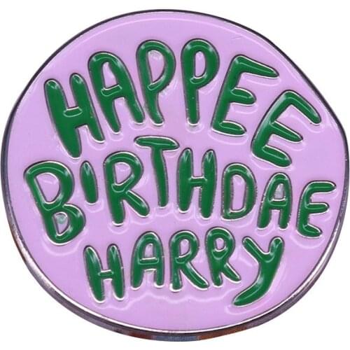 Happee Birthday Harry Cake Brooch and Enamel Pin Magic School Fan Collection Lapel Pin Gifts