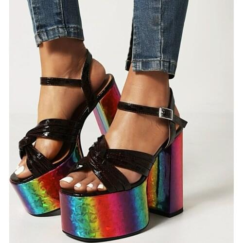 Women Lolita Milk colors Black White Printed Gothic Punk Sandals Shoes Low Heel Creepers Japanese Harajuku Girls Low Heel New