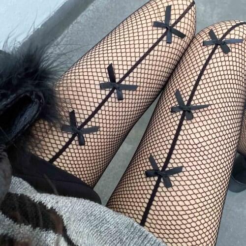 Womens Sexy Lace Transparent Bow Suspender Upper Thigh Stitching Pantyhose Stitching Stockings Zombie pantyhose for sex чулки