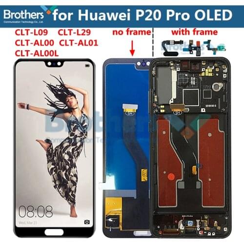 OLED LCD Screen for Huawei P20 Pro LCD Display for Huawei P20 Pro CLT-L09 CLT-L29 LCD Assembly Touch Screen Digitizer Test Work